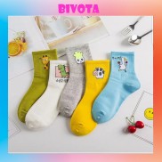 [Mã FASHIONGREEN44 giảm 10K đơn 50K] Vớ tất nam nữ hoạt hình pig pig siêu dễ thương T82